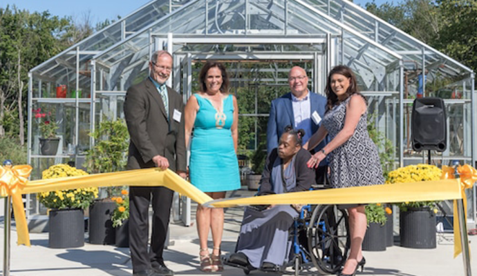 Greenhouse ribbon cutting