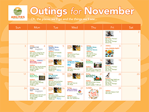 Abilities November 2024 calendar