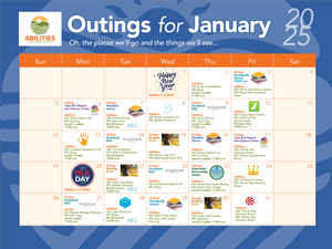 January 25 calendar